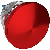 APIELE 22MM Mushroom Head Push Button Switch Momentary Push Button IP65 Waterproof 12V 24V 36 DC 110V 250V AC 5A SPST(22mm, Red)