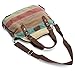 OURBAG Women Canvas Stripe Handbag Cross body Shoulder Bags Tote Satchel Messenger Bag Colorful
