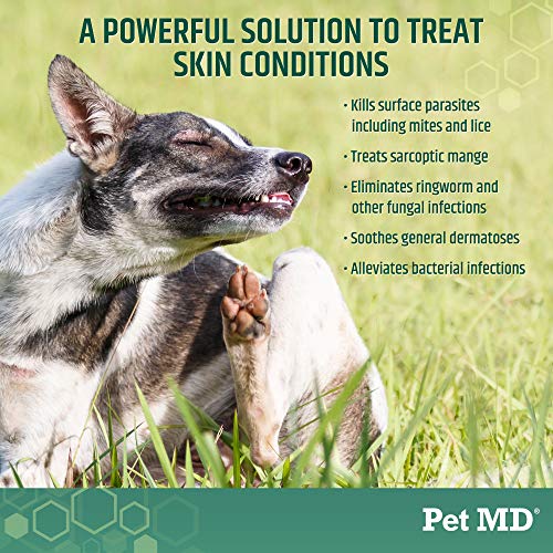 Pet MD Lime Sulfur Dip for Dogs, Cats, & Horses Mange Treatment