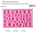 SaSa Design Fondant Silicone Mold Mini Diamonds Jewel Gemstone Diamond Shape Fondant Cake Chocolate Mold Candy Kitchen Baking Tools (Mini diamond mold)