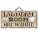 Highland Home Laundry Room Help Wanted Reclaimed Wood Pallet Sign - Made in USA!