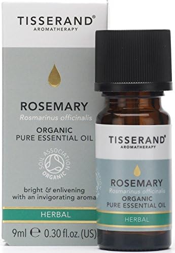 Tisserand, Organic Rosemary Essential Oil, 100% Pure and Natural Essential Oil for Hair Skin, Massage and More