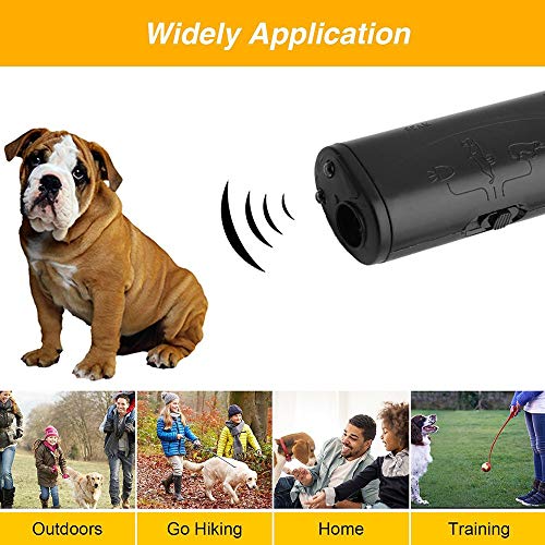 MEIREN Anti Barking Device Ultrasonic Dog Trainer Infrared Dog Deterrent & Bark Stopper (Gray)