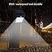 Solar Sensor Lights,KUMEDA Waterproof Motion Sensor Outdoor Light Super Bright 16 LEDs for Patio, Deck, Yard, Garden with Motion Activated Auto On/Off (4-Pack)