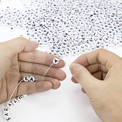 4 1000pcs+Acrylic+Alphabet+Necklace+Bracelet