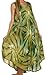 Sakkas 00831 Starlight Caftan Tank Dress / Cover Up - Avocado / Green - One Size