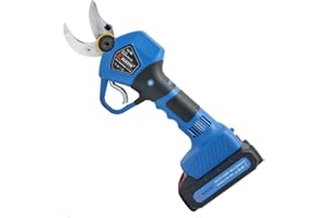 K KLEZHI KLEZHI Cordless Electric Pruning Shears with 2 PCS Rechargeable Battery Powered Trimmers For Gardening 1.2" 30MM 8 Working Hours Blue…