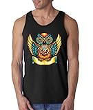 Day Of Dead Sugar Skull Owl Men's Tank Top Fashion Tank Tops
