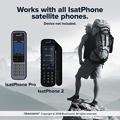 BlueCosmo IsatPhone 100 Unit Global Satellite Phone Prepaid Service SIM