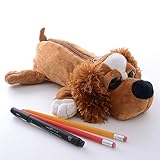 Plush Animal Pencil Case Doggy Stationery Case Cartoon Pouch Storage Comestic Makeup Bag 10
