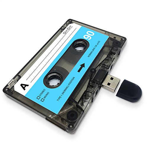 (16GB) USB Mix tape, Retro, Valentines, Gifts for Her, Gifts for Him, Thoughtful, Flash Drive, Cassette, Quirky Gift, Music, Cool, Cute, Love, Present, Boyfriend, Girlfriend (16GB)