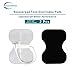 Reajoy 4.5X6 Large Butterfly OTC TENS Unit Pads, 2-Pack American Gel Tens Replacement Pads Electrode Patches for Digital Massager Units and TENS EMS Machine Device