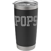 Pops Minimalist Vintage Stainless Steel Insulated Tumbler