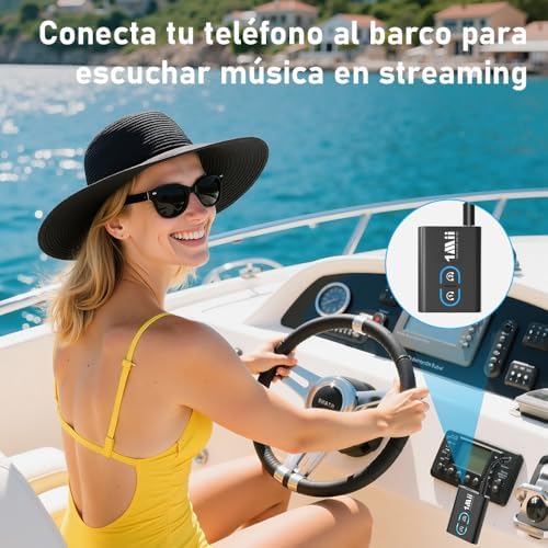 Recetor transmissor ML300 Bluetooth 5.3 para TV, entrada de áudio Bluetooth 3,5mm adaptador AUX aptX LL/AD/HD, dual link, música HiFi para PC/auscultadores/estéreo/carro/colunas/avião