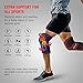 OXA Knee Sleeves 1 Pair Sports Support for Running, Jogging, Biking, Powerlifting, Workout, Walking, Hiking, Joint Pain Relief, Arthritis and Injury Recovery (M)