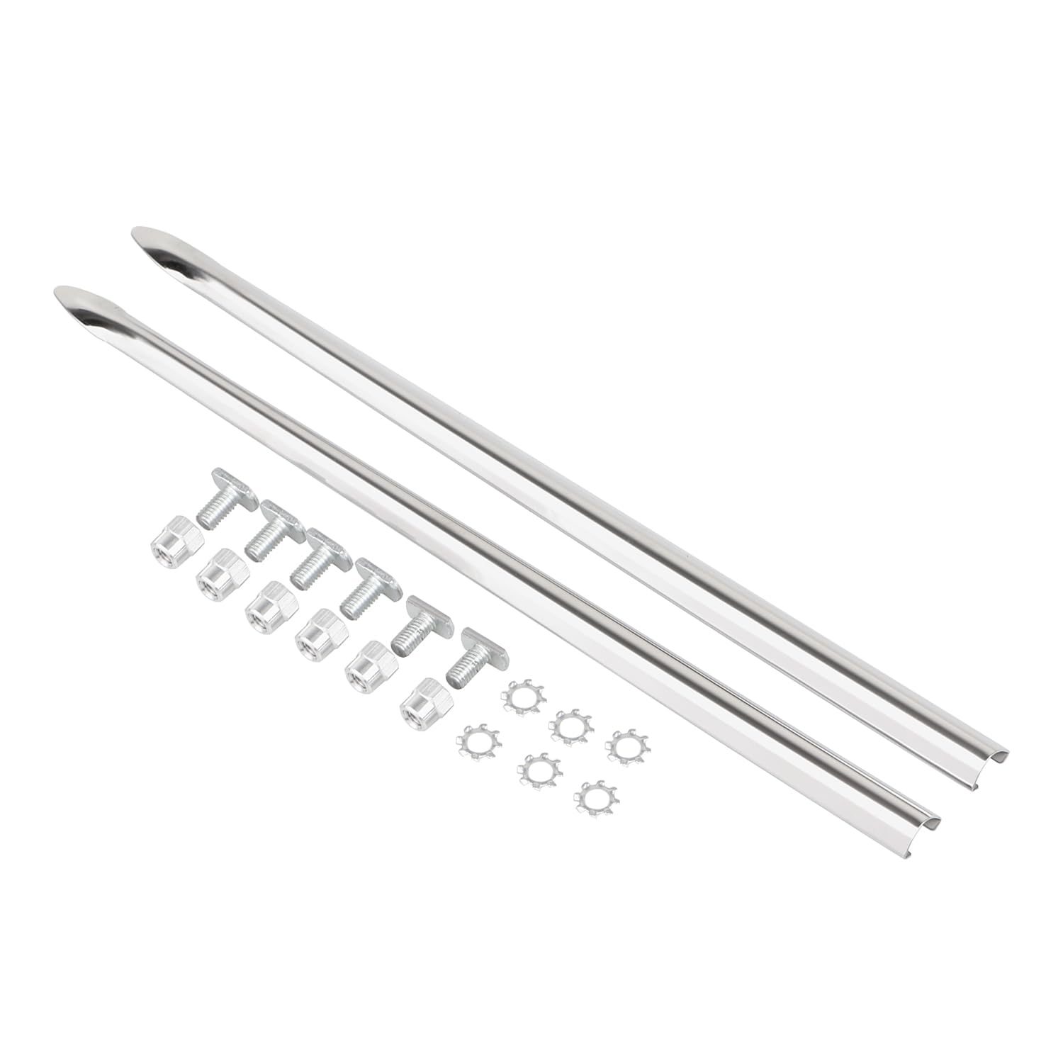 Photo 1 of XMMT Silver Front Fender Spear Trim Fit For Harley Touring Road King Electra Glide Ultra Classic Street Glide 1982-2013 Heritage Softail 1986-UP