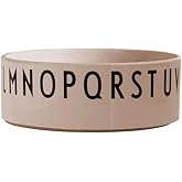 Design Letters Eat & Learn Kids Bowl Tritan Design in Denmark 10 Oz | Kid Cereal Bowl BPA Free | Unbreakable Snack Bowl for Baby Feeding | Tableware & Kid Dinnerware, Dishwasher Safe Soup Bowl | Nude