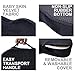 Coccyx Orthopedic Memory Foam Seat Cushion for Office Chair, Car, Wheel Chair and Bleachers, with Handle Anti-Slip Bottom. Relief from Back, Sciatica, Tailbone and Hemorrhoids Pain(Black)