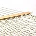 Sunnydaze 2 Person Polyester Rope Hammock with Spreader Bars, Natural, 400 Pound Capacity