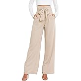 GUOLEZEEV High Waist Wide Leg Pants for Women Business Casual Outfits Dress Pants