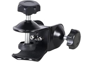 Universal Multifunction Dual C-Clamp, Paired with NextLED NT-7728 NT-7647-F Magnetic BBQ Gooseneck Grill Light, For Handle and Stainless Surface, Compatible for Weber, Traeger, Green Egg Grills