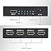 LONGKO HDMI Splitter Digital 1X4 HDMI Switch for Full HD 1080P Support 3D Blu-ray (1 In 4 Out )