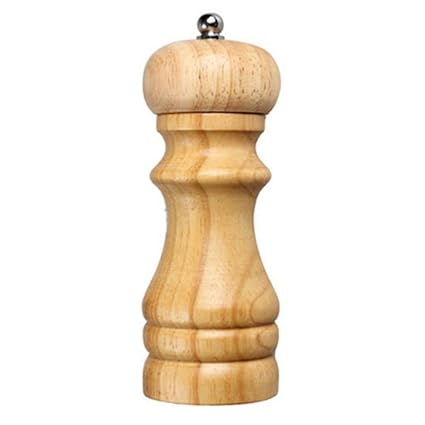 Mantavya Wooden Traditional Pepper Mill Grinder Muller, Salt and Spice Grinder Mixer