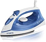 Steam Iron with Nonstick Soleplate - Small Size Light Weight - Best For Travel - Powerful Steam Output - Dry Iron Function 1200 Watt - by Utopia Home