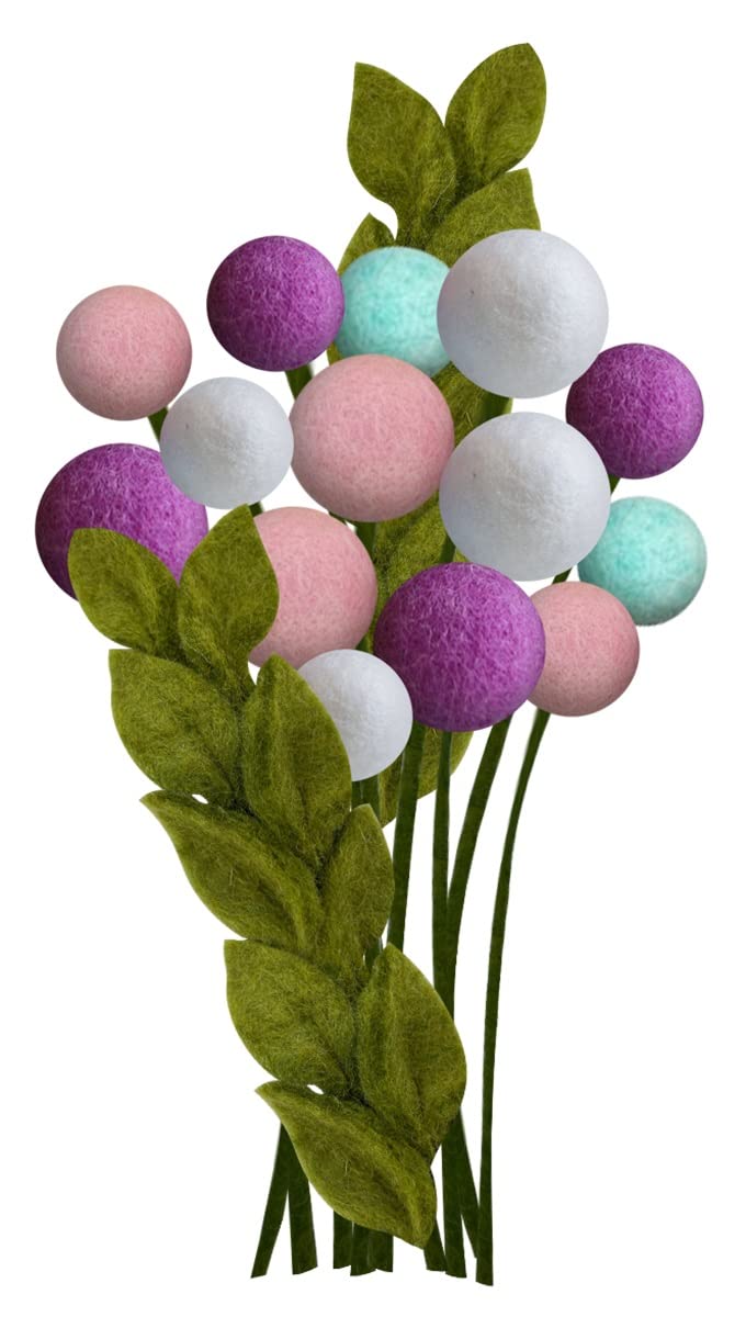 your castle Colourful bouquet of handmade felt flowers, fair trade, sustainable decoration made of felt Amelia