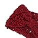 Sannysis Women Winter Warmer Hairband Hollow Woven Handcraft (Red)