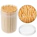 1000 Pcs Bamboo Toothpicks - Double Pointed Wooden Toothpicks - For Personal Hygiene, Appetizer Skewers, Cocktail Sticks, Toothpick or Arts & Crafts - by Mobi Lock