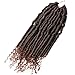 2 Packs Passion Spring Synthetic Crochet Hair Extensions 12 inch 24 strands/pack Ombre Crochet Twist Braids Fiber Fluffy Curly Twist Braiding Hair Bulk (T1B/30#)