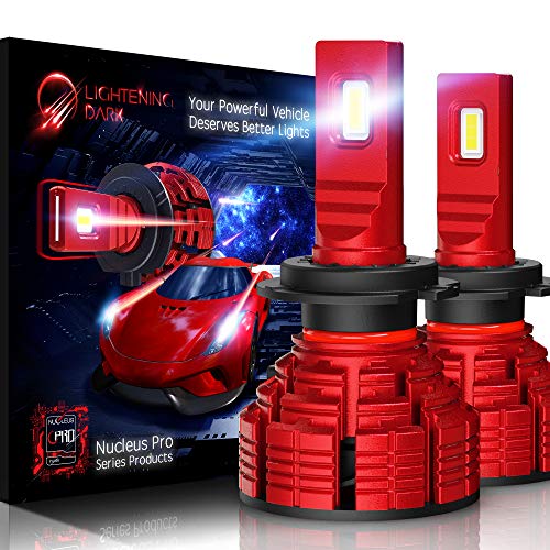 LIGHTENING DARK H7 led headlight bulb, 16000 Lumens Extremely Bright