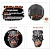 VATOS Halloween Decoration Hanging Skull Head with LED Flashing Eyes & Scary Laughter & Biting Mouth Acoustic Sensor Voice Control Zombie Head| Best Festival Outdoor Indoor Yd Pub Party Decor Favor