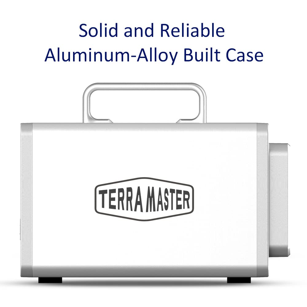 TERRAMASTER D5 Thunderbolt 3 Professional-Grade 5-Bay External Hard Drive Enclosure RAID 0/RAID1/RAID5/RAID10/JBOD Hard Disk RAID Storage (Diskless)