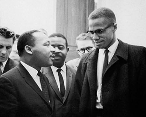 Martin Luther King Jr. & Malcolm X, Washington DC, March 26, 1964 Poster Print by McMahan Photo Archive (10 x 8)