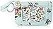 Vera Bradley Women's Cotton Zip ID Case Wallet, Water Bouquet, One Size