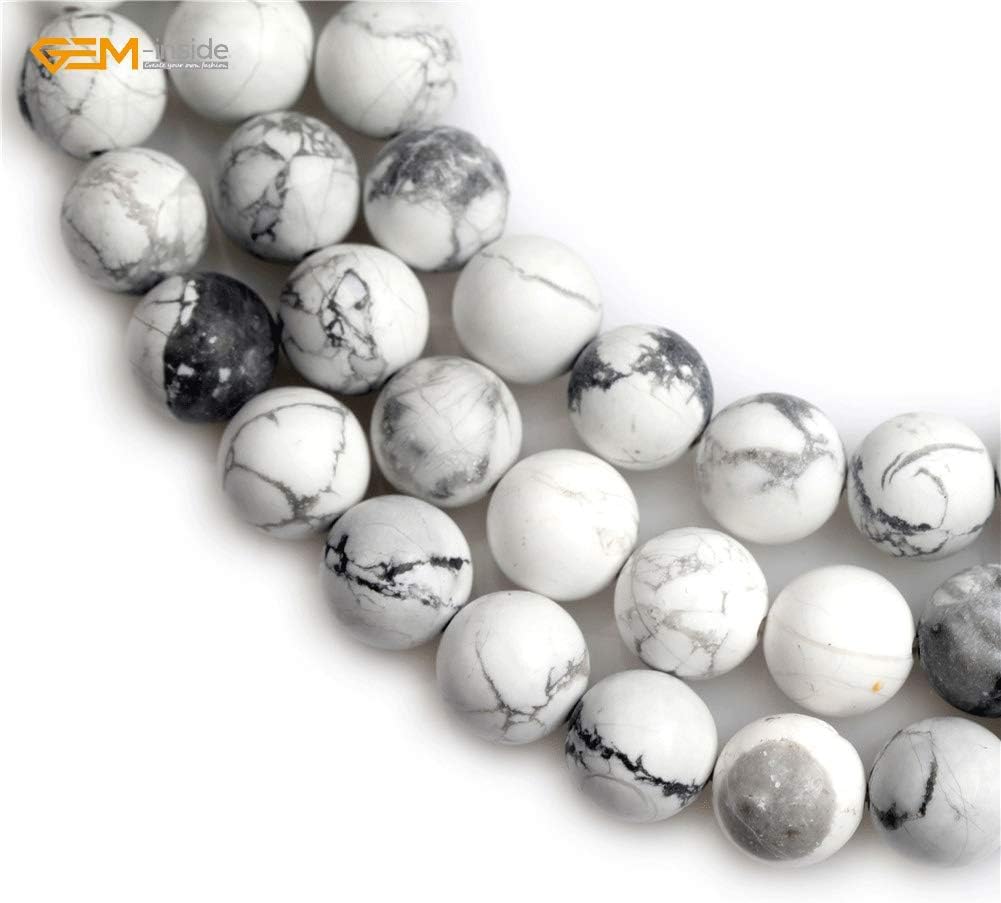 SHGbeads 10mm Frost Matte White Howlite Jasper Semi Precious Gemstone Round Loose Beads for Jewellery Making DIY Handmade Craft Supplies 15" - Image 5