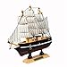 bouti1583 Sailing Tall Ship Boat Wooden Model Craft Decor (Random Color)