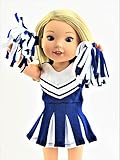 Blue Cheerleader for 14-inch Dolls - Fits 14 inch Dolls such as the Wellie Wishers