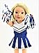 Blue Cheerleader for 14-inch Dolls - Fits 14 inch Dolls such as the Wellie Wishers