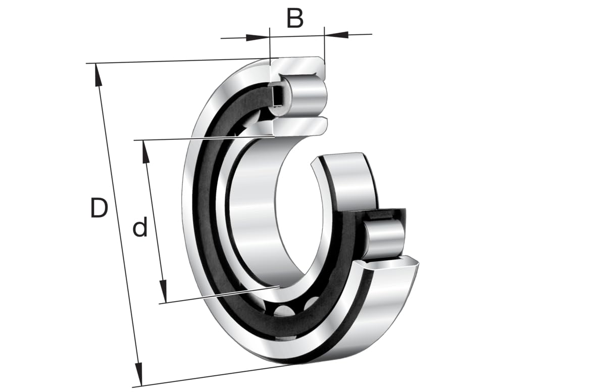 FAG NU318-E-TVP2-C3 Cylindrical Roller Bearing