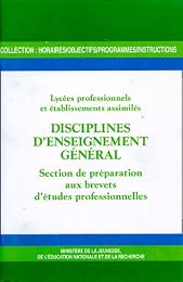 Lycées professionnels et établissements assimilés