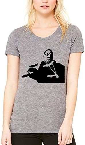 Palalula Women's Music The Notorious Big Biggie Smalls B.I.G. Tribute T-Shirt M Grey