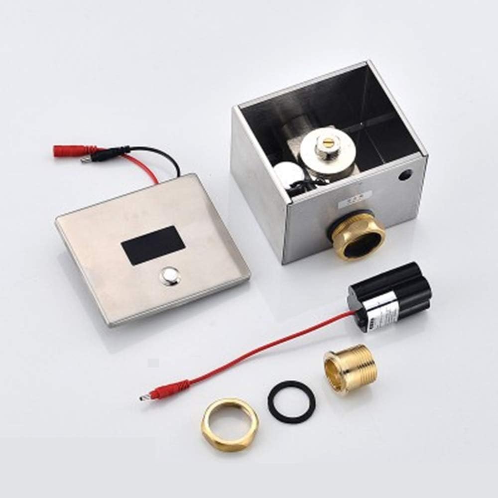 iBalody Fully Automatic Induction Surface Mounted Toilet Infrared Surface Mounted Concealed WC Smart Pissing Flush Valve Panel Water-Saving Electronic Toilet Flush Inductive Sensor