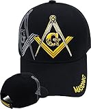 Buy Caps and Hats Masonic Baseball Cap Freemason Mason Hat Mens One Size Black