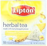 Lipton Herbal Pyramid Tea Bags, Pineapple Chamomile, 18Count (Pack of 6)