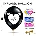 Gender Reveal Balloon - 36 inch Giant Baby Gender Reveal Balloons in Gift Box with Pink and Blue Heart Shape Confetti for Boy or Girl Baby Reveal Gender Reveal Party Supplies Decoration Kit