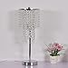 Surpars House Raindrop Silver Crystal Table Lamp for Bedroom,Living Room,Girls Room or as Wedding Gift