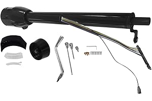 28 GM Steering Column Tilt Automatic No Key Universal W 9 Holes Adapter Black